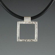 Square Silver Pendant