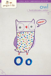 Owl Embroidery Pattern - Penguin & Fish
