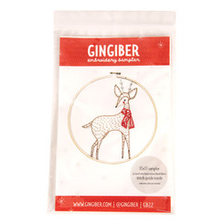 Deer Merriment Embroidery Sampler by Gingiber - Moda