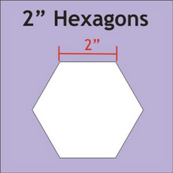 2" Hexagon Paper Pieces #HEX200 Moda