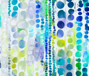 Gradients Parfait Blue Raspberry Digital Watercolor Beads Stripe #33645-13 Moda