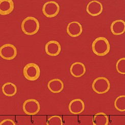 Mark to Make Red Circles - Robert Kaufman fabrics