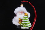 Santa w/Faux Fur Bringing The Tree