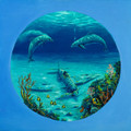 Discovering Limited Edition Lithograph 25" x 25"