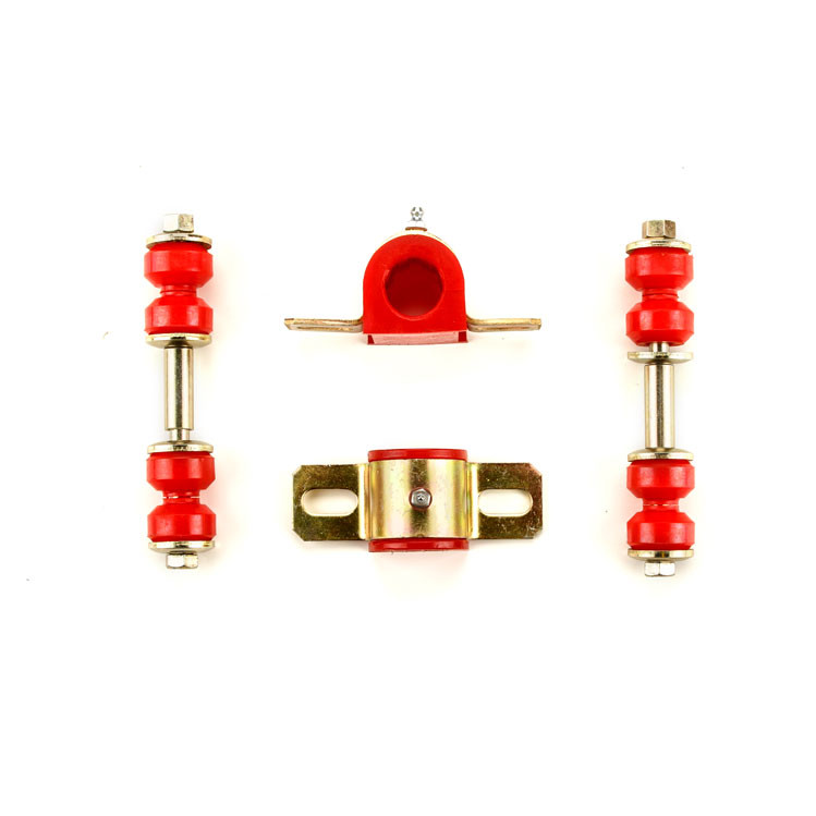 1975-1982 Chevrolet Corvette Red Polyurethane New Sway Bar Link and Bushing Set