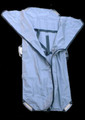     Zippered top flap, made of 10 oz vinyl coated nylon
    3 Web straps secure body for easy transport
    Opens to 6'6" x 28", closes to 4'10" x 8"
    Internal pockets at both head and foot for storage of patient's belongings, data sheets, etc
    Six Sturdy Handles
    Reflective tape on each side for visibility & safety
    One Piece Construction for ease in cleaning
    Five Wooden slats securely sewn in pockets for stiffness and body.  Slats can be replaced by the customer if necessary
    Five Year Warranty