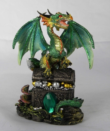 Green dragon one  a treasure chest