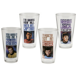 Star Trek® 4 pc. 16 oz. Glass Set