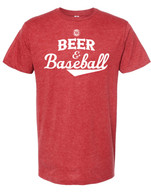 Beer & Baseball red/white