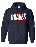 Braves Bat hoodie navy