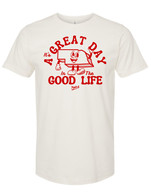 Great Day vintage white/red