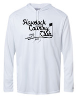 Havelock CC performance long sleeve hooded tee white