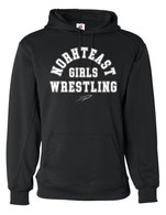 Girls Wrestling performance hoodie black