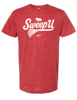 Sweep U tee heather red