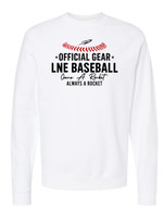 Ball Stamp crewneck sweatshirt white