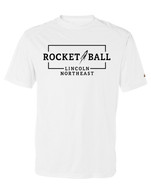 Bolt performance tee white