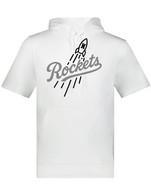 Dodgers performance short sleeve Augusta fleece hoodie white