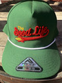 Pacific Brand hat.  Structured front, pliable front.   Snapback.  Great for a round of golf, or catching a game, or anywhere
