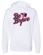 Be Brave hoodie white