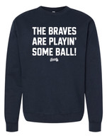 Braves Playin Ball crewneck navy