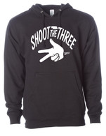 Shoot The 3 hoodie black/white