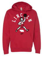 Hoopin Abe hoodie red