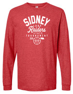 Girls State long sleeve heaher red