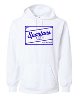 East Patch performance hoodie white