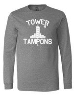 Tower Of Tampons long sleeve tee gray