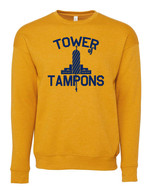 Tower Of Tampons crew neck sweatshirt heather mustard