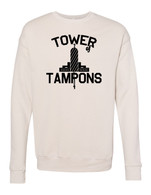 Tower Of Tampons crew neck sweatshirt heather cream