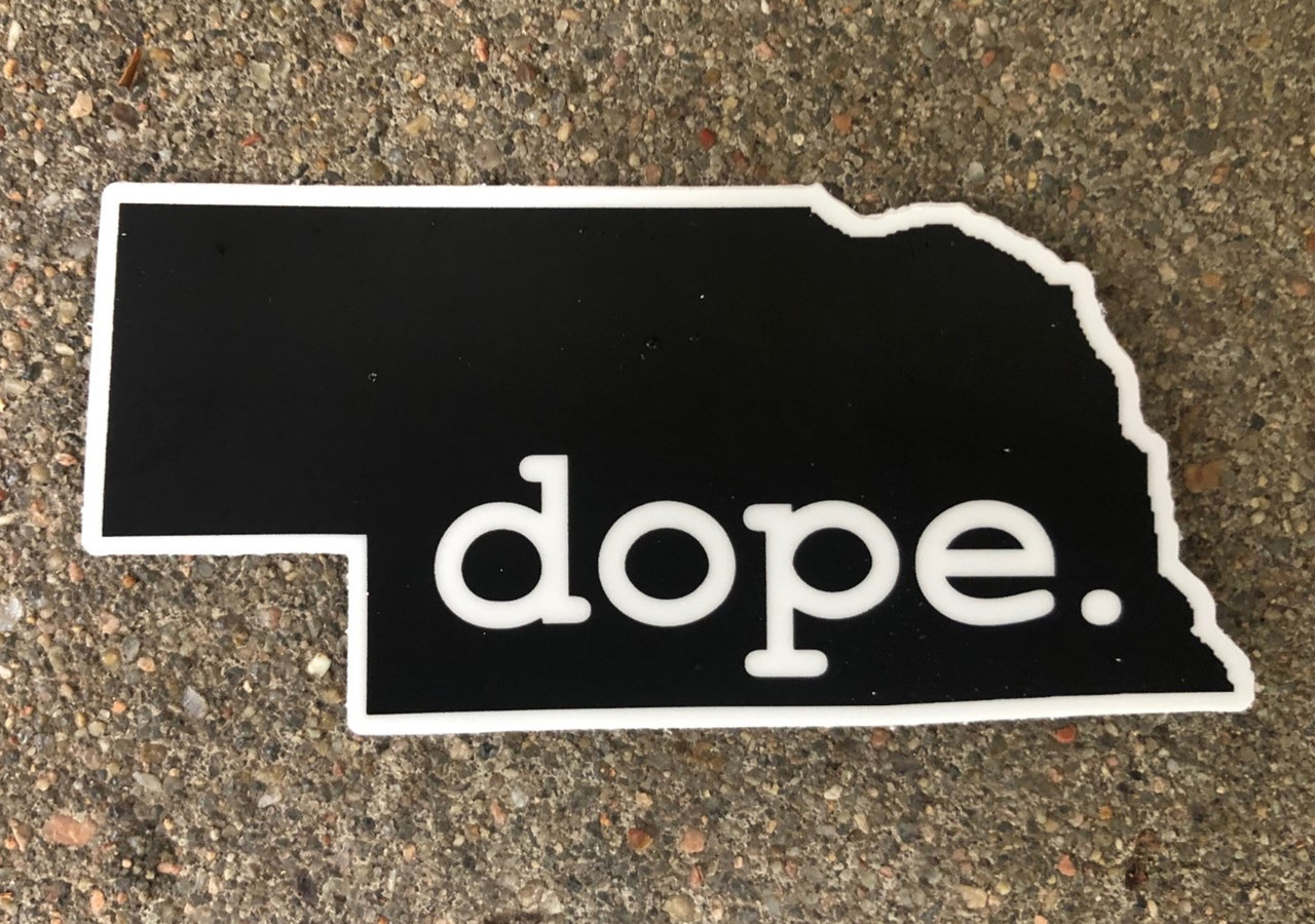 Download Dope Nebraska 4" vinyl sticker - bbbprinting.com