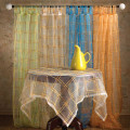 54" Sheer Cloth Tablecloth with Fuzzy Squares