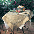 52" Embroidered Tablecloth with Tassels