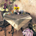 40" Crushed Tissue and Zari Tablecloth with Tassels