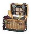 Monet Insulated Two Person Wine and Cheese Basket