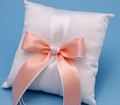 Custom Color Ring Pillow,  White