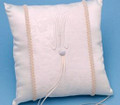Brocade Monogram Ring Pillow