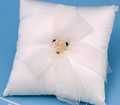 Ring Pillow, Hearts & Roses, Ivory