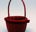 Serenade Flower Girl Basket,  Crimson