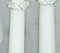 Taper Candles, Lace, Ivory