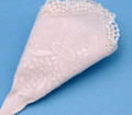 Wedding Rings Handkerchief, Ivory