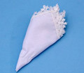 Edwardian Lace Handkerchief, White