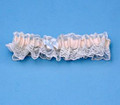 Garter, Angel, Ivory with Blue Ribbon