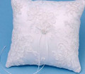 Ring Pillow, Lace, White