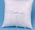 Florenzia Ring Pillow,  White on White