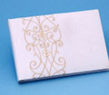 Florenzia Guest Book,  Ivory on White