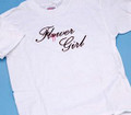 Flower Girl T-shirt - Embroidered