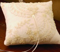 Victorian Ring Pillow,  Ivory