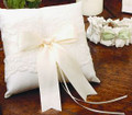 Chantilly Lace Ring Pillow,  Ivory